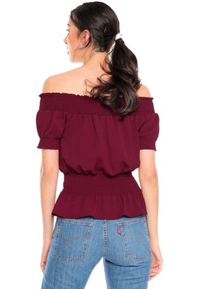 Blusa Borgoña Paris District