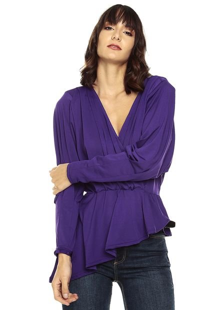 Moda Pantalon De Vestir Lila Jeans Blusas De Moda Moradas Vestir