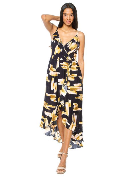 Vestido Azul-Amarillo Paris District