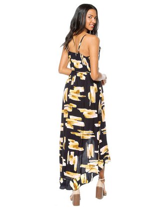 Vestido Azul-Amarillo Paris District