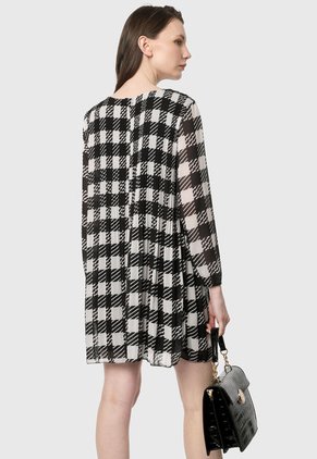 Vestido Negro-Blanco Paris District