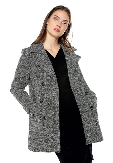 Abrigo Negro-Blanco Paris District