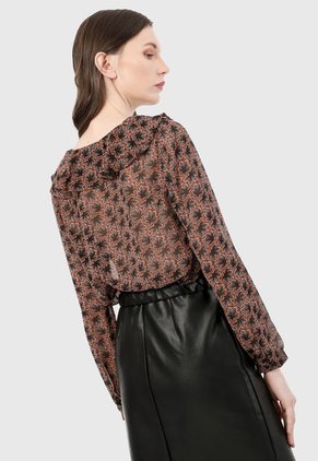 Blusa Café-Negro Paris District