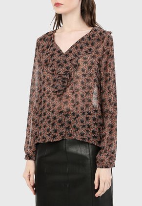 Blusa Café-Negro Paris District