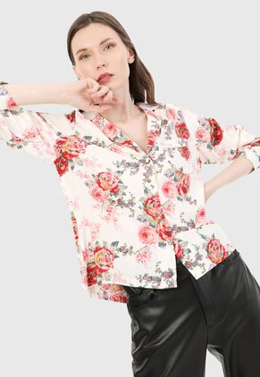 Camisa Blanco-Multicolor Paris District