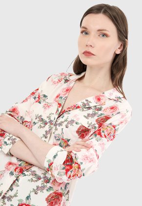 Camisa Blanco-Multicolor Paris District