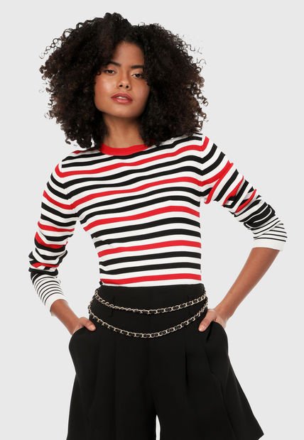 Saco Blanco-Negro-Rojo Paris District