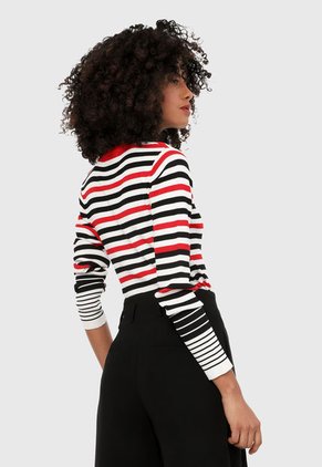 Saco Blanco-Negro-Rojo Paris District