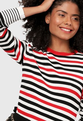 Saco Blanco-Negro-Rojo Paris District