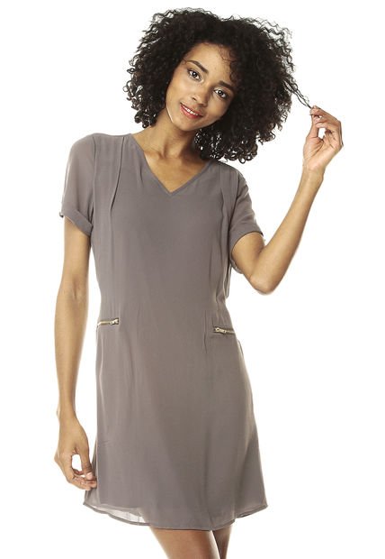 Vestido Taupe Paris District