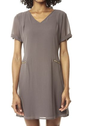 Vestido Taupe Paris District