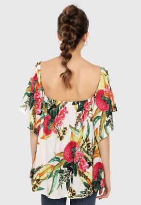 Blusa Blanco-Multicolor Paris District