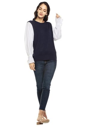 Blusa Azul Paris District