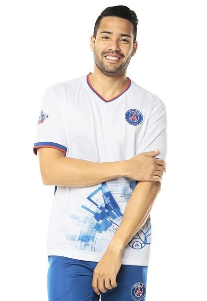 Camiseta blanca discount paris saint germain