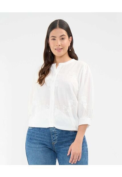 Blusa Para Mujer Manga 3/4 Color Crema Marca Patprimo #14121365