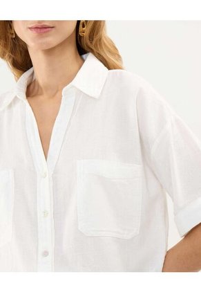 .Camisa Para Mujer M/L Patprimo En Color Blanco #30010662