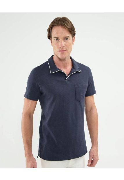 Polo Para Hombre Cuello Maquina Con Bolsillo Color Azul Marca Patprimo #44112708