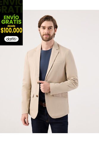 Blazer  Para Hombre  Color Beige Marca Patprimo #44400068 Patprimo