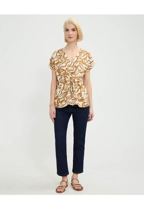 Blusa Para Mujer Manga Corta Color Crema Marca Patprimo #30123536