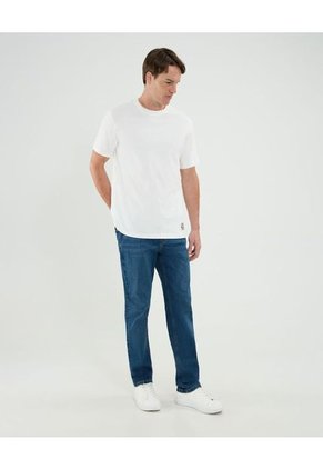 Camiseta Para Hombre Manga Corta Cuello Redondo Color Blanco Marca Patprimo #44090924