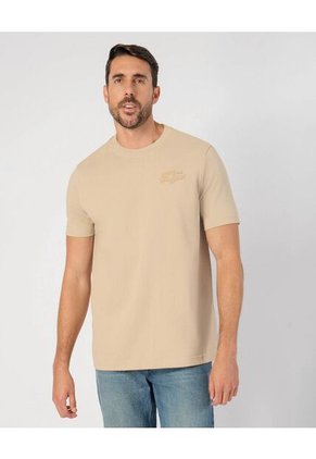 Camiseta  Para Hombre Manga Corta Cuello Redondo Color Beige Marca Patprimo #44090966