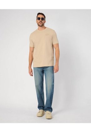 Camiseta  Para Hombre Manga Corta Cuello Redondo Color Beige Marca Patprimo #44090966