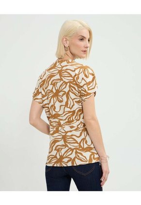 Blusa Para Mujer Manga Corta Color Crema Marca Patprimo #30123536