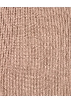 Saco Tejido Cuello En V   Para Mujer Beige Patprimo