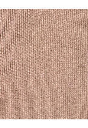 Saco Tejido Cuello En V   Para Mujer Beige Patprimo