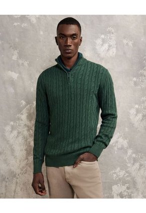 Saco Cuello Alto O Cuello Tortuga Hombre Patprimo Verde 44330202-76819