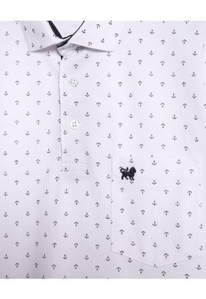 Polo Para Hombre Cuello Maquina Con Bolsillo Color Blanco Marca Patprimo #44112591