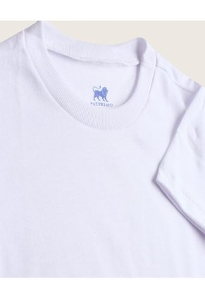 Camiseta Interior Para Niño Interior M/C Lisa C/R Color Blanco Marca Patprimo #59202