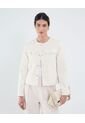 Chaqueta Casual  Para Mujer Crema Patprimo de Patprimo
