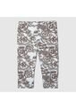 Pantalón Capri Estampado  Para Mujer Dorado Patprimo de Patprimo