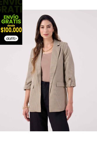 Blazer Para Mujer  Color Café Marca Patprimo #30400147 Patprimo