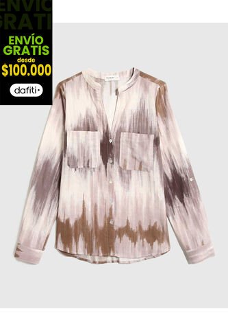 Blusa Para Mujer Manga Larga Color Café Marca Patprimo #30123496 Patprimo