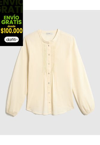 Blusa Para Mujer Manga Larga Color Beige Marca Patprimo #30123589 Patprimo