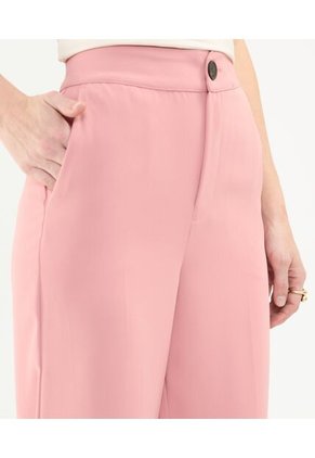 Pantalón Casual Con Doblez  Para Mujer Rosa Patprimo