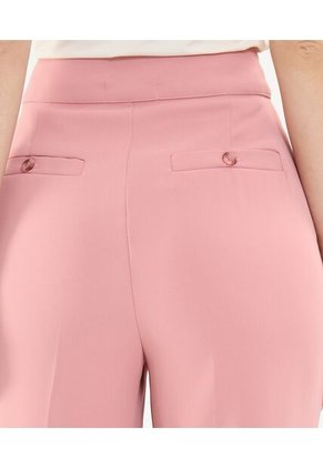 Pantalón Casual Con Doblez  Para Mujer Rosa Patprimo