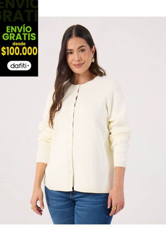 Saco Para Mujer Abierto Color Crema Marca Patprimo #14330228 Patprimo