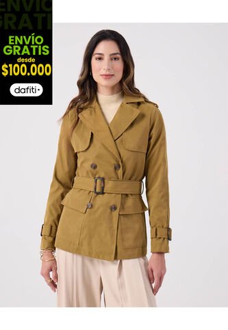 Chaqueta Para Mujer Trench Color Verde Marca Patprimo #30080567 Patprimo