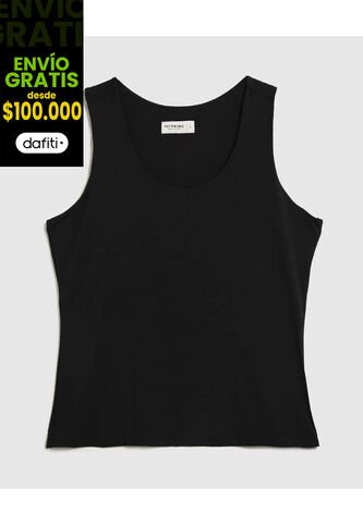 Camiseta Para Mujer Manga Sisa Cuello Redondo Color Negro Marca Patprimo #30093802 Patprimo