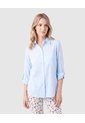 Blusa De Mujer Con Bolsillo  Para Mujer Azul Patprimo de Patprimo