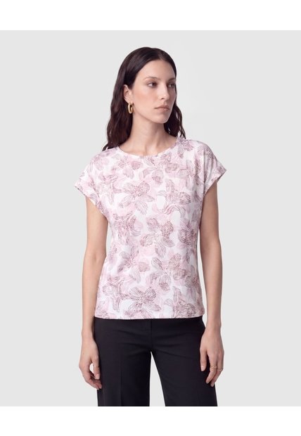 Camiseta Manga Rodada Mujer  Para Mujer Café Patprimo