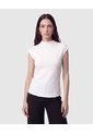 Camiseta Cuello Alto Texturizada Mujer  Para Mujer Blanco Patprimo de Patprimo