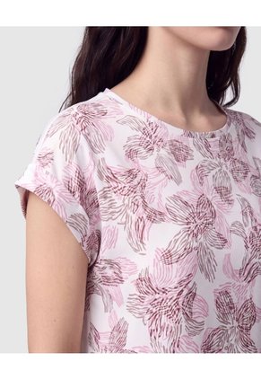 Camiseta Manga Rodada Mujer Para Mujer Café Patprimo