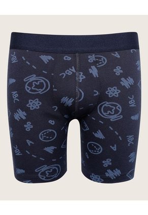 Boxer Para Niño Fleat Seamer Color Azul  Marca Patprimo #66000083