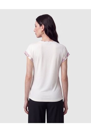 Camiseta Manga Rodada Mujer Para Mujer Café Patprimo