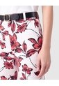 Pantalón Recto De Tiro Alto Mujer  Para Mujer Rojo Patprimo de Patprimo