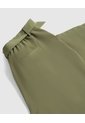 Pantalón Unicolor Con Cinturón Para Mujer Curvy  Para Mujer Verde Patprimo de Patprimo